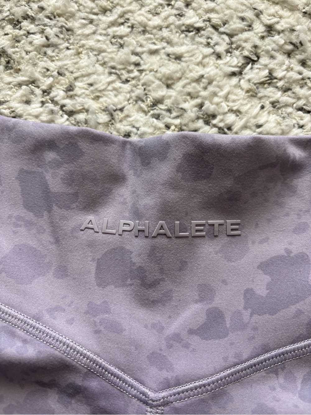 ALPHALETE - Surface Power Short 5" - Pebble Print Misty Lilac - Picture 3 of 3